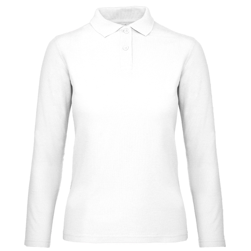 Long Sleeve Polo Women bedrucken lassen